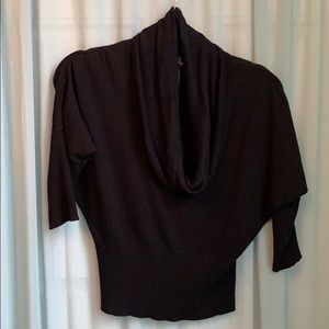 Black cowl neck sweater